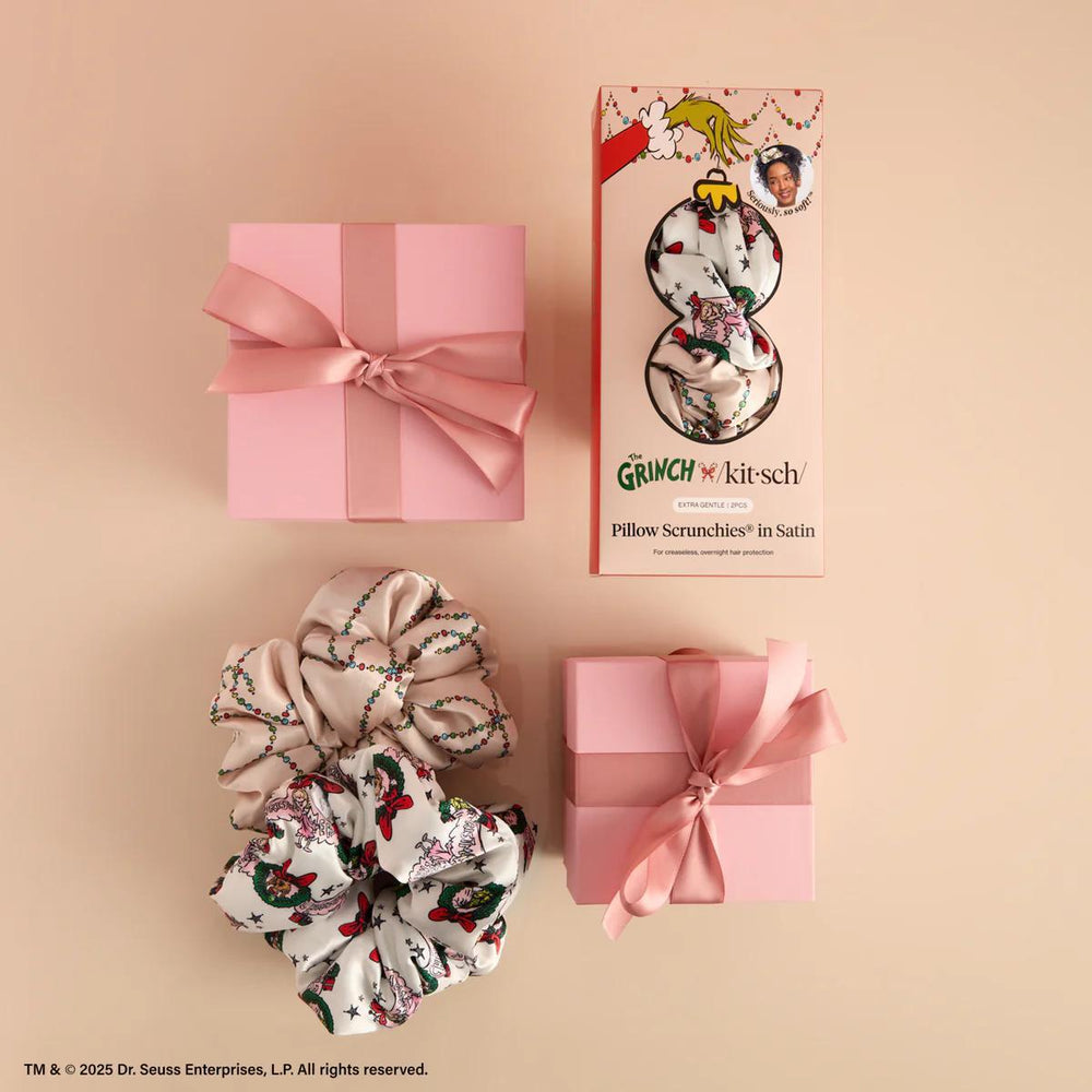 
                      
                        Kitsch The Grinch X Kitsch Satin Pillowscrunchies® in Cindy Lou Who 辛迪·卢·胡款缎面枕头发圈
                      
                    