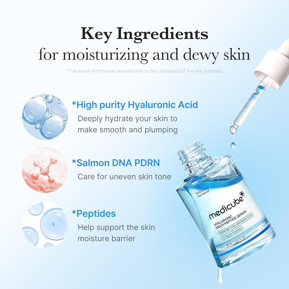 
                      
                        Medicube Hyaluronic Multi Peptide Pdrn Serum 美蒂秋芙水润亮泽保湿精华液 30mL
                      
                    