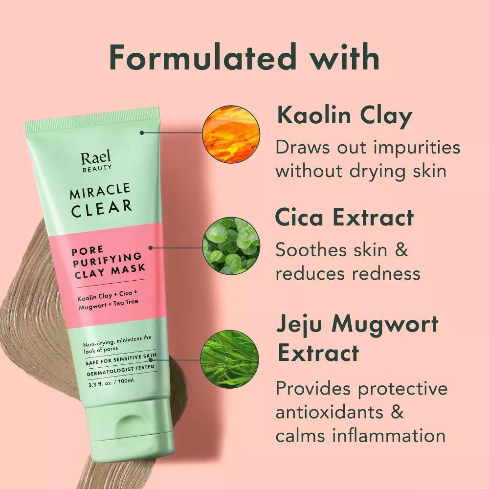 
                      
                        Rael Beauty Miracle Clear Pore Control Purifying Clay Mask 高岭土清透毛孔净化泥膜 100mL
                      
                    