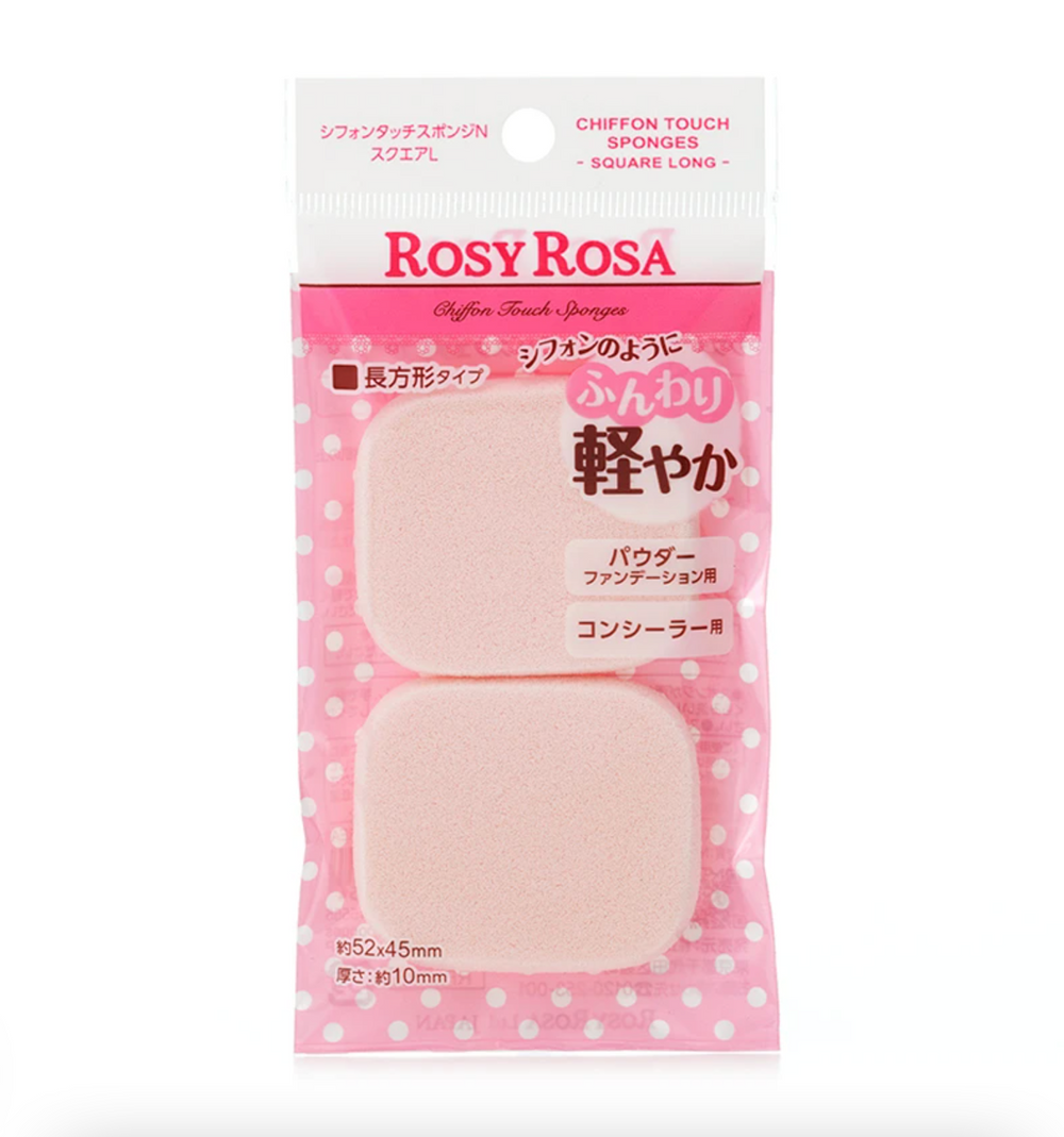 ROSY ROSA CHIFFON TOUCH SPONGE N SQUARE LONG 戚风上妆海绵方形2个入