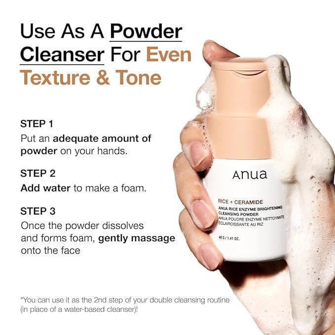 
                      
                        ANUA Rice Enzyme Brightening Cleansing Powder 安宇安大米酵素亮白洁面粉 40g
                      
                    