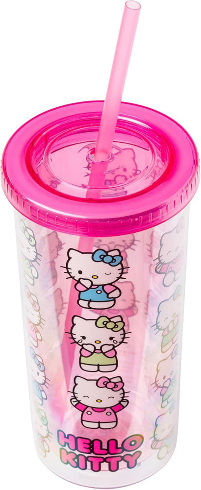 
                      
                        Hello Kitty Plastic Tall Cold Cup 凯蒂猫塑料冷水杯（带盖和吸管）20oz
                      
                    