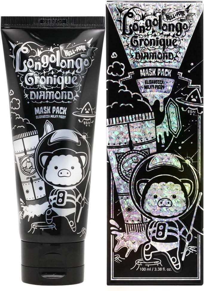 Elizavecca Hell-Pore Longolongo Gronique Diamond Mask Pack 恶魔猪毛孔净化去角质撕拉面膜 100mL