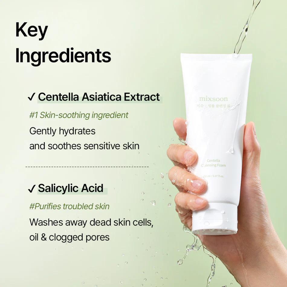 
                      
                        Mixsoon Centella Cleansing Foam 韩国积雪草温和洗面奶 150mL
                      
                    