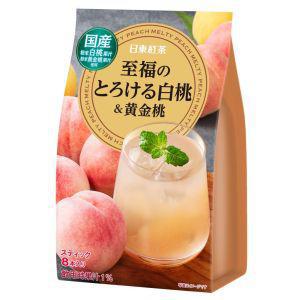 
                      
                        NITTOH white Peach & Yellow Peach Tea 日东红茶黄金白桃速溶奶茶粉 8P
                      
                    