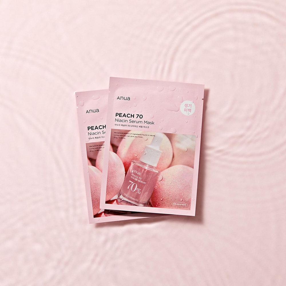 
                      
                        ANUA Peach 70 Niacin Serum Mask 韩国ANUA桃子70烟酰胺精华面膜 1ea 25mL
                      
                    