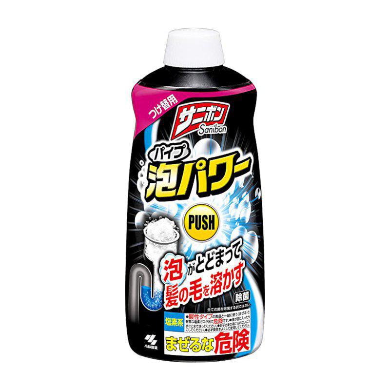 KOBAYASHI Pharmaceutical Drain Foam Cleaner 400ml KOBAYASHI小林制药 泡沫管道疏通剂 黑瓶