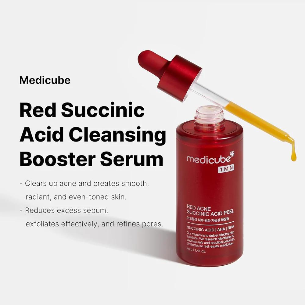 
                      
                        Medicube Red Acne Succinic Acid Peel 美蒂秋芙红色痤疮琥珀酸换肤精华 40g
                      
                    