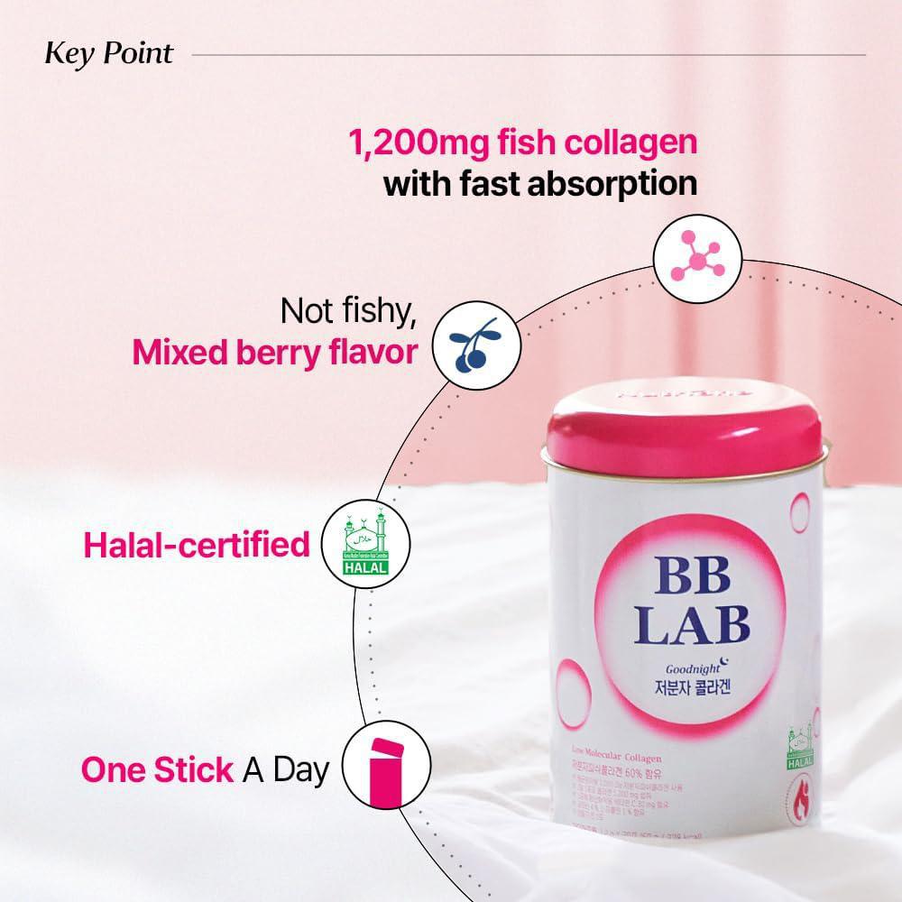 BB LAB Goodnight Low Molecular Collagen 晚安低分子胶原蛋白粉补充剂 60g