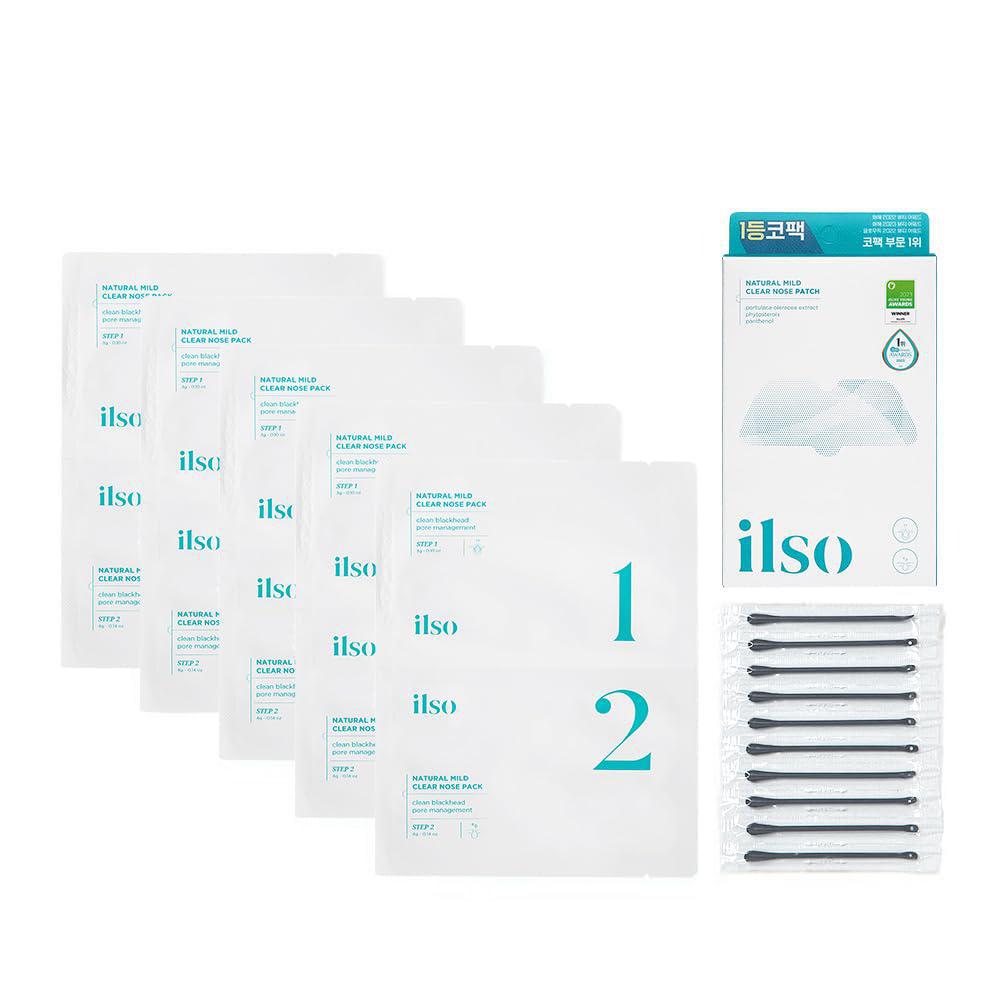 
                      
                        ILSO Natural Mild Clear Nose Pack 一苏天然温和清洁鼻贴 5片
                      
                    