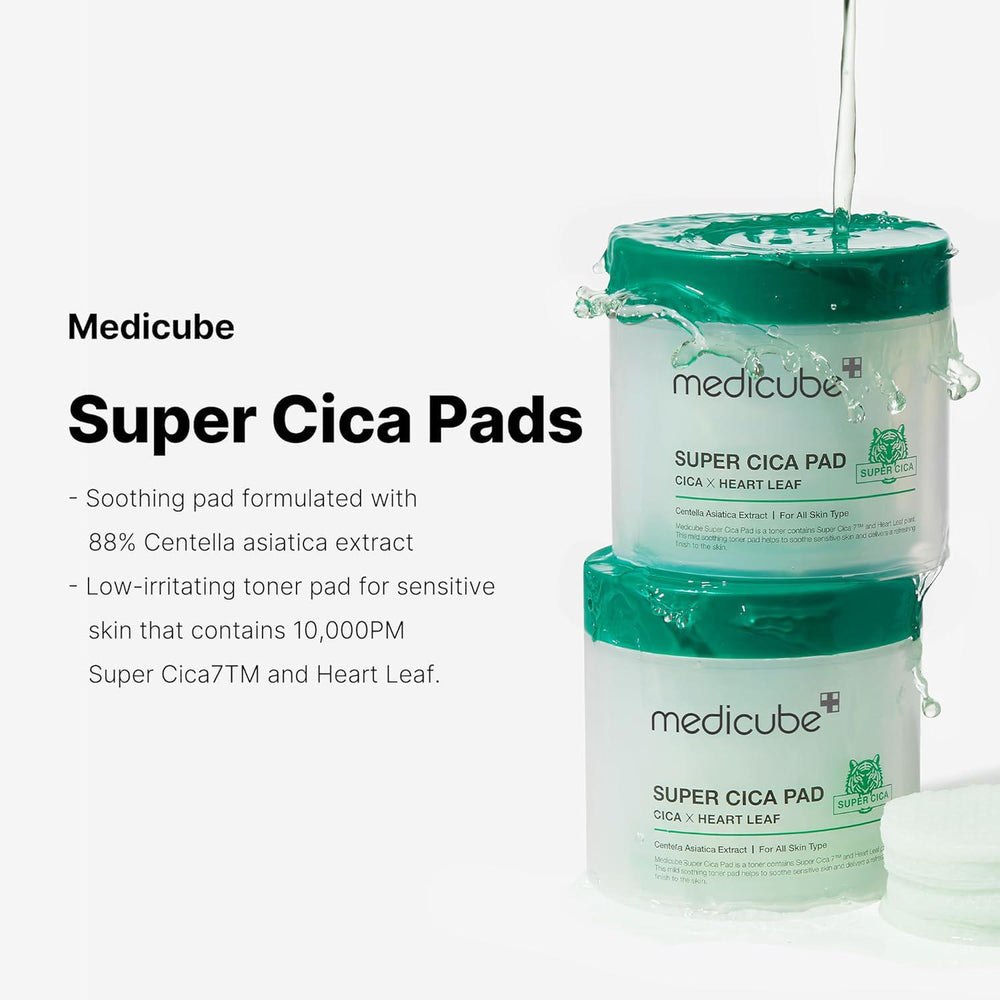 
                      
                        Medicube Super Cica Toner Pad 乐得积雪草面部爽肤棉 70pcs
                      
                    