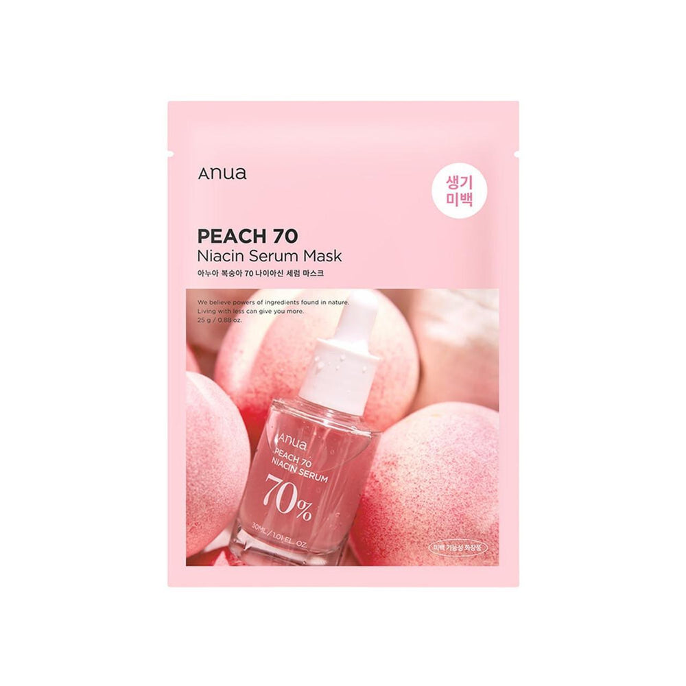 ANUA Peach 70 Niacin Serum Mask 韩国ANUA桃子70烟酰胺精华面膜 1ea 25mL