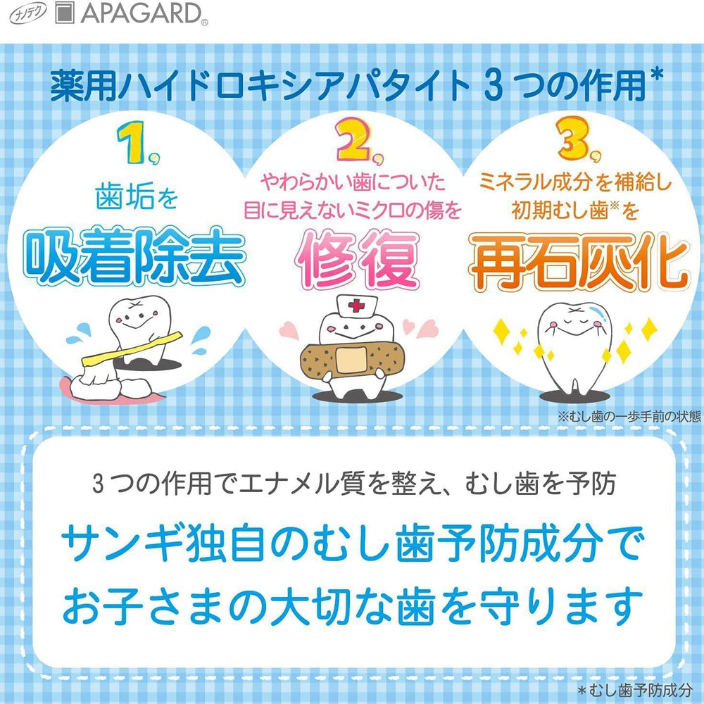
                      
                        APAGARD Apa-Kids Toothpaste 日本APAGARD儿童防蛀低泡牙膏 60g
                      
                    