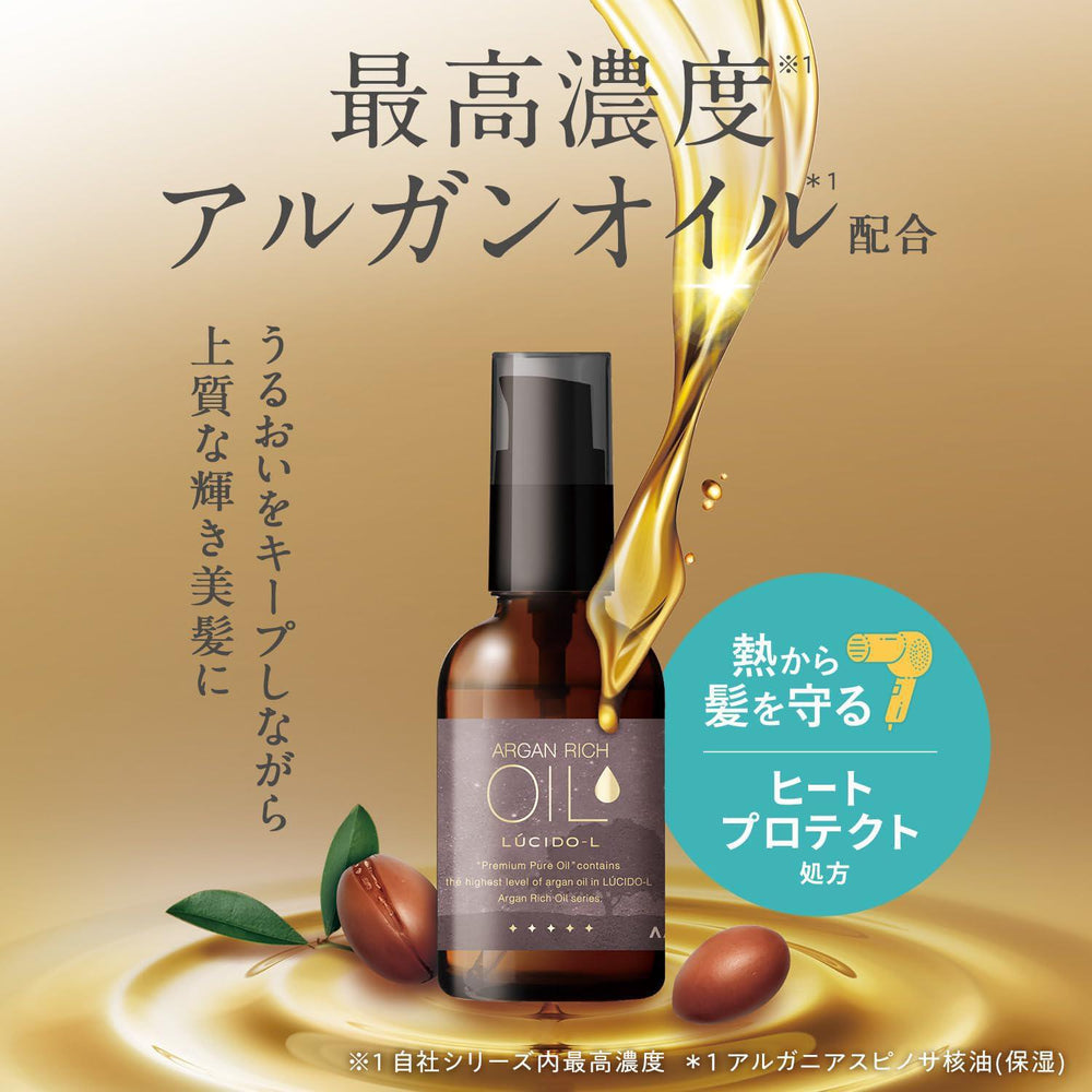 
                      
                        Mandom Lucido-L premium Pure Oil 漫丹俪诗朵优质摩洛哥坚果油护发精华 60mL
                      
                    