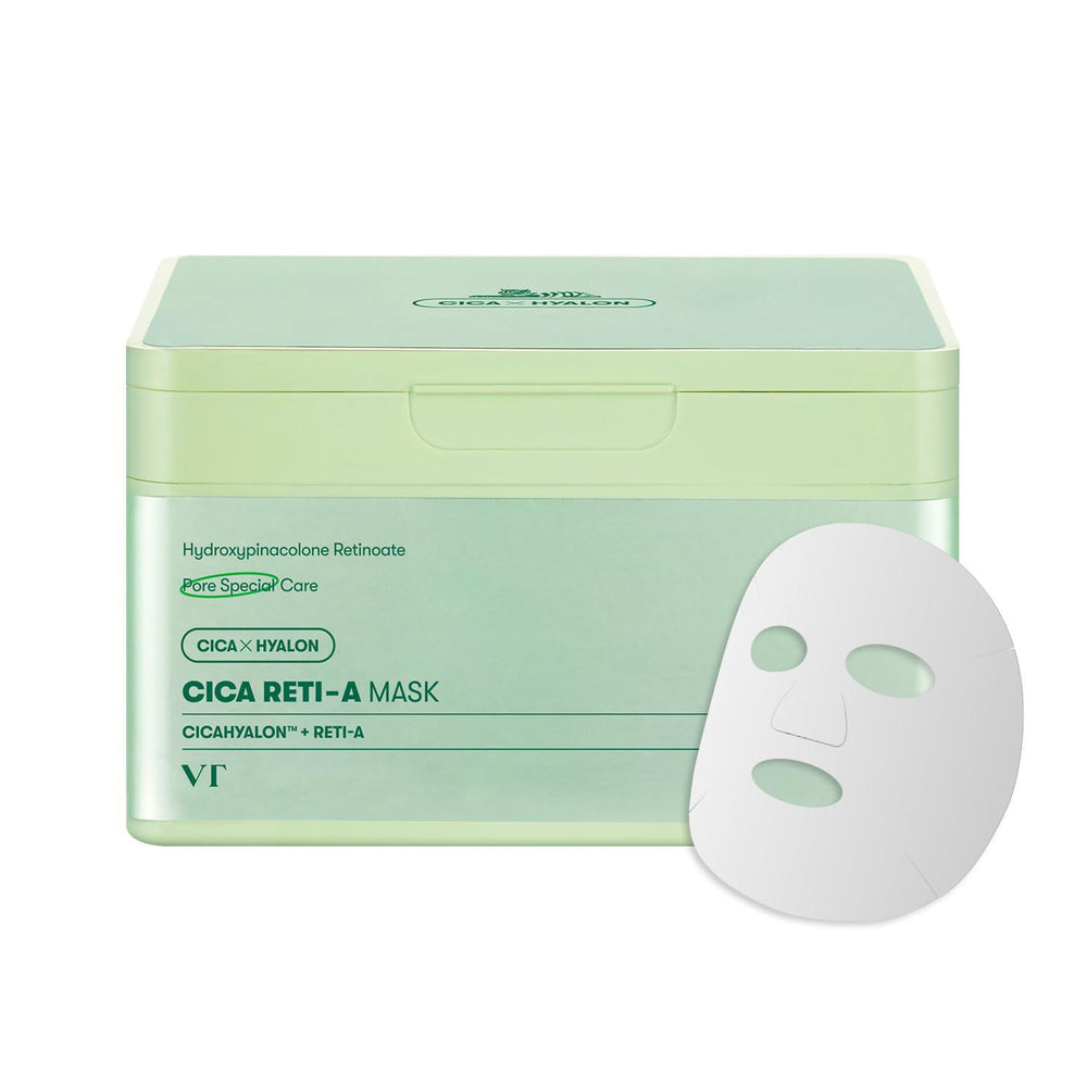 VT COSMETICS Cica Reti-A Mask 薇缔积雪草滋润保湿面膜 30ea