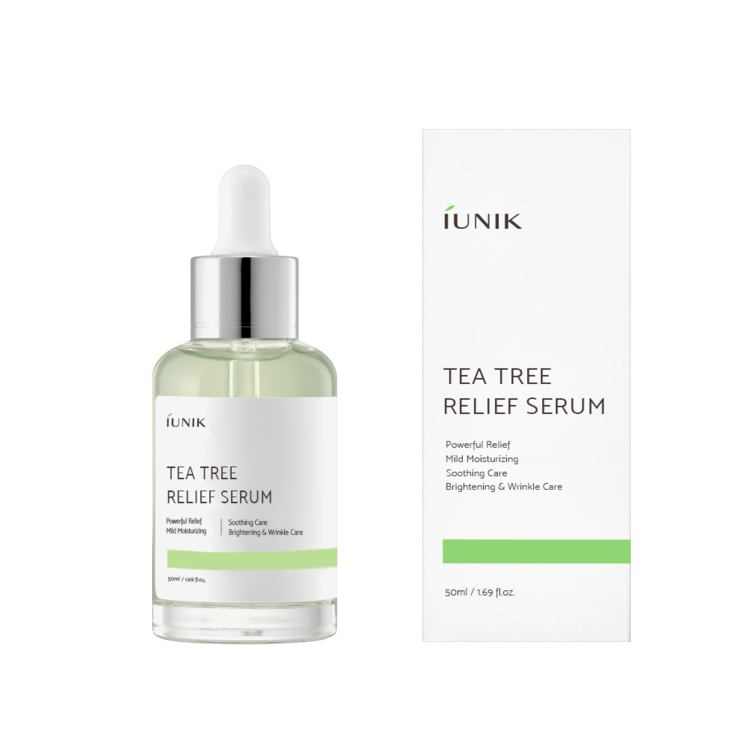 
                      
                        IUNIK Tea Tree Relief Serum 艾侑妮茶树舒缓精华 50mL
                      
                    