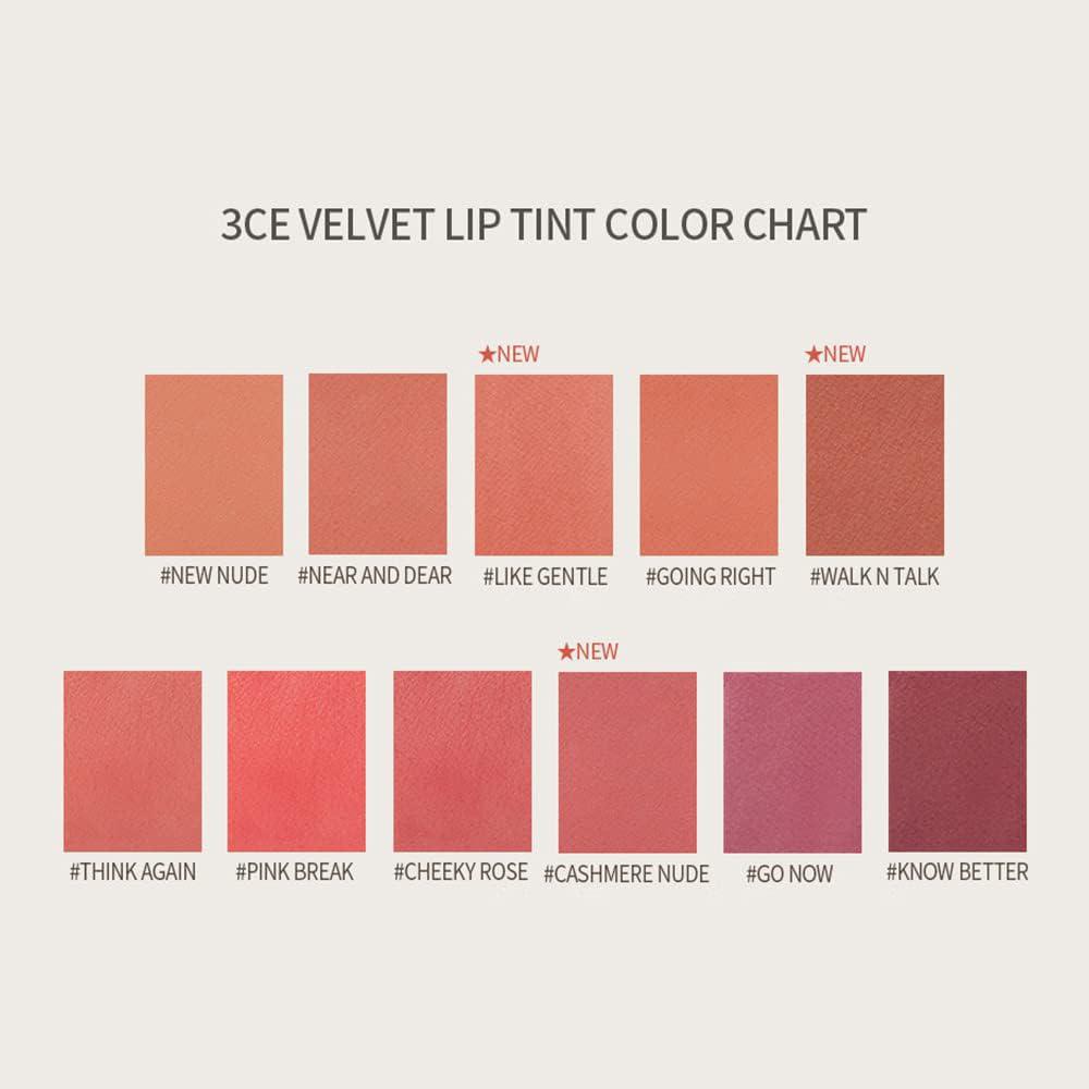 
                      
                        3CE Velvet Lip Tint 三熹玉丝绒哑光持久唇釉 4g
                      
                    