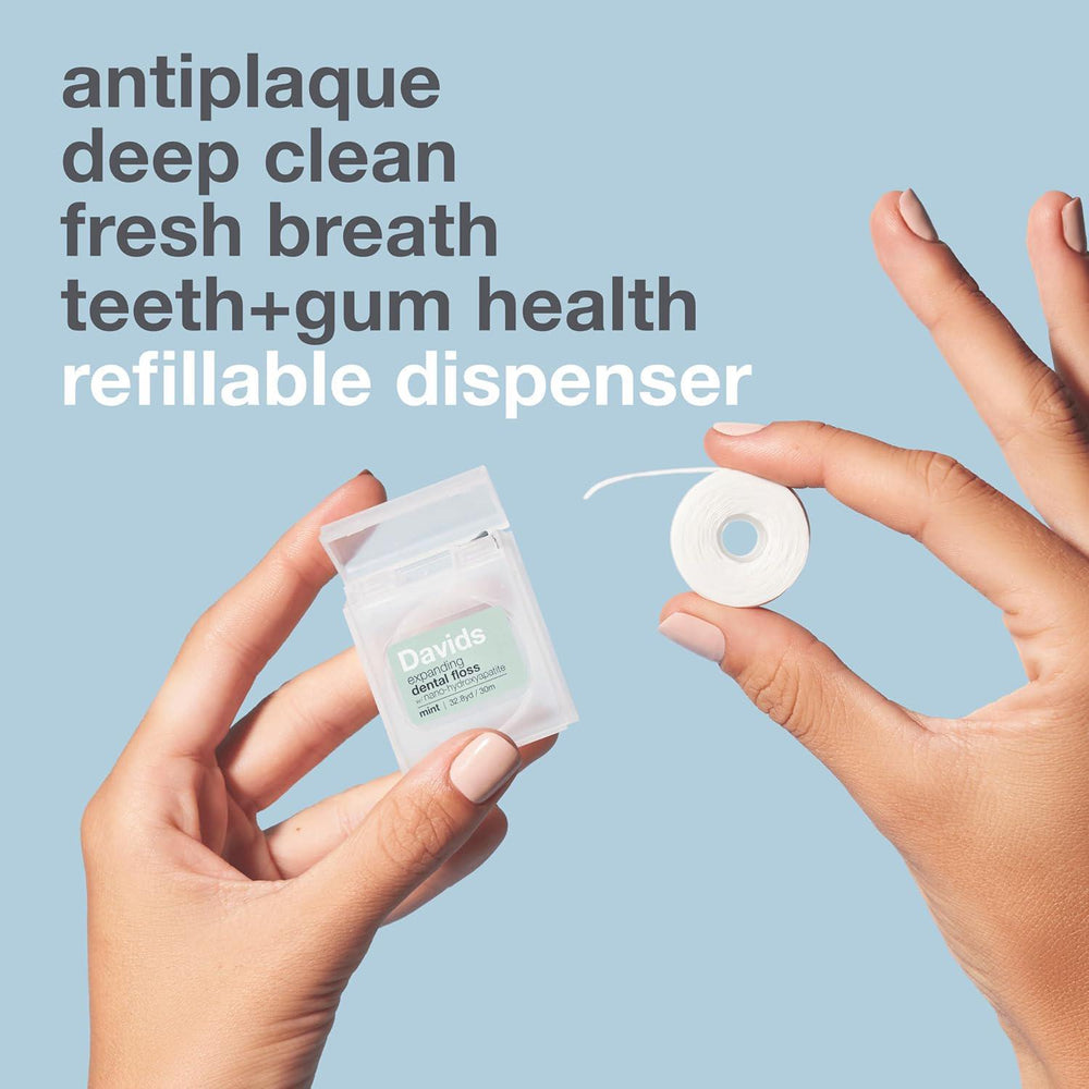 
                      
                        Davids Expanding Dental floss Refillable Dispenser 伸缩牙线薄荷味 30m
                      
                    