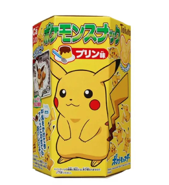 Tohato Biscuit- Pudding (Pokemon) Flavor 桃哈多宝可梦曲奇饼干（布丁口味）23g