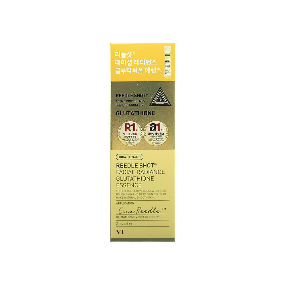 VT COSMETICS Reedle Shot Facial Radiance Glutathione Essence 薇缔面部焕彩谷胱甘肽保湿精华 2mL  (6pcs)