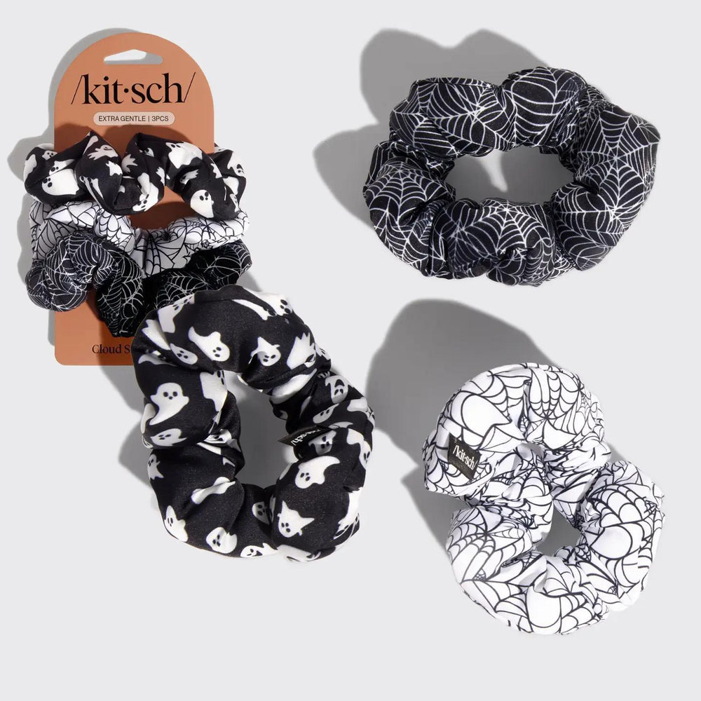 Kitsch Cloud Scrunchies Spiderweb 蜘蛛网云朵发带 3件