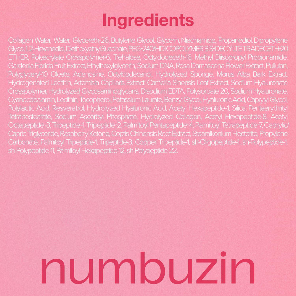 
                      
                        Numbuzin No.2 Rose PDRN Collagen 2X Plumping Serum 韩国Numbuzin数字2号玫瑰PDRN胶原蛋白2倍水润保湿精华 30mL
                      
                    