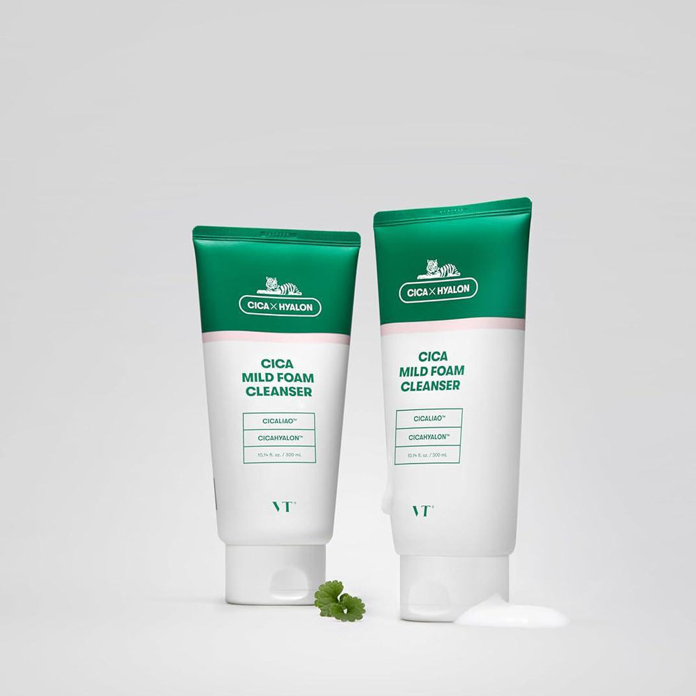 
                      
                        VT COSMETICS Cica Mild Foam Cleanser 薇缔积雪草温和泡沫洁面乳 300mL
                      
                    