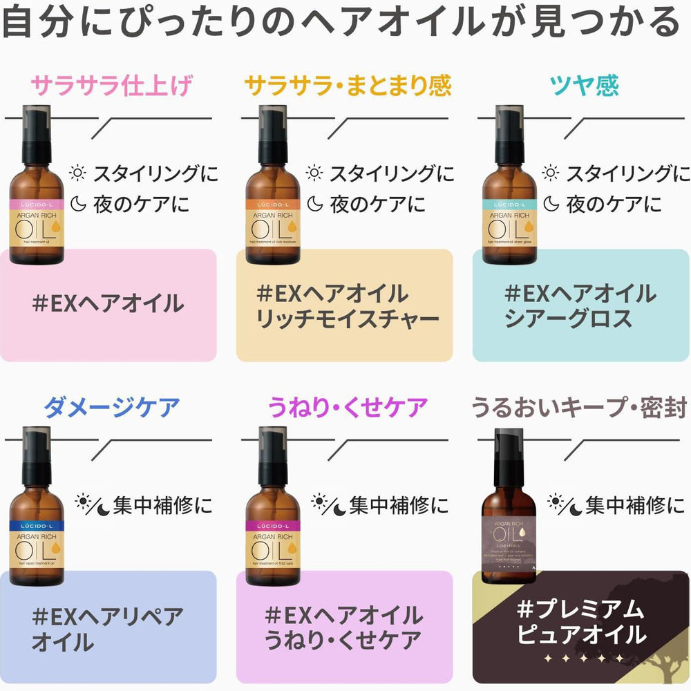 
                      
                        Mandom Lucido-L premium Pure Oil 漫丹俪诗朵优质摩洛哥坚果油护发精华 60mL
                      
                    