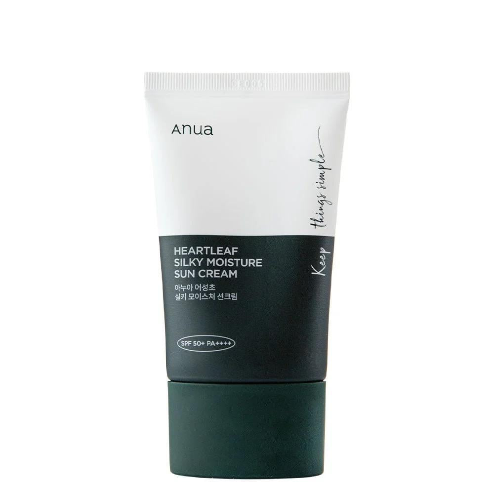 ANUA Heartleaf Silky Moisture Sun Cream 韩国ANUA鱼腥草保湿防晒霜 SPF50+ PA++++ 50mL