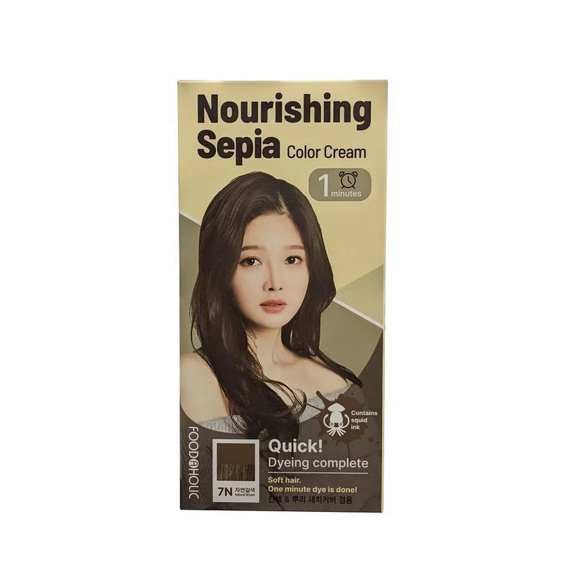 
                      
                        Foodaholic Nourishing Sepia Color Cream 1min 韩国Foodaholic一分钟染发膏 60g
                      
                    