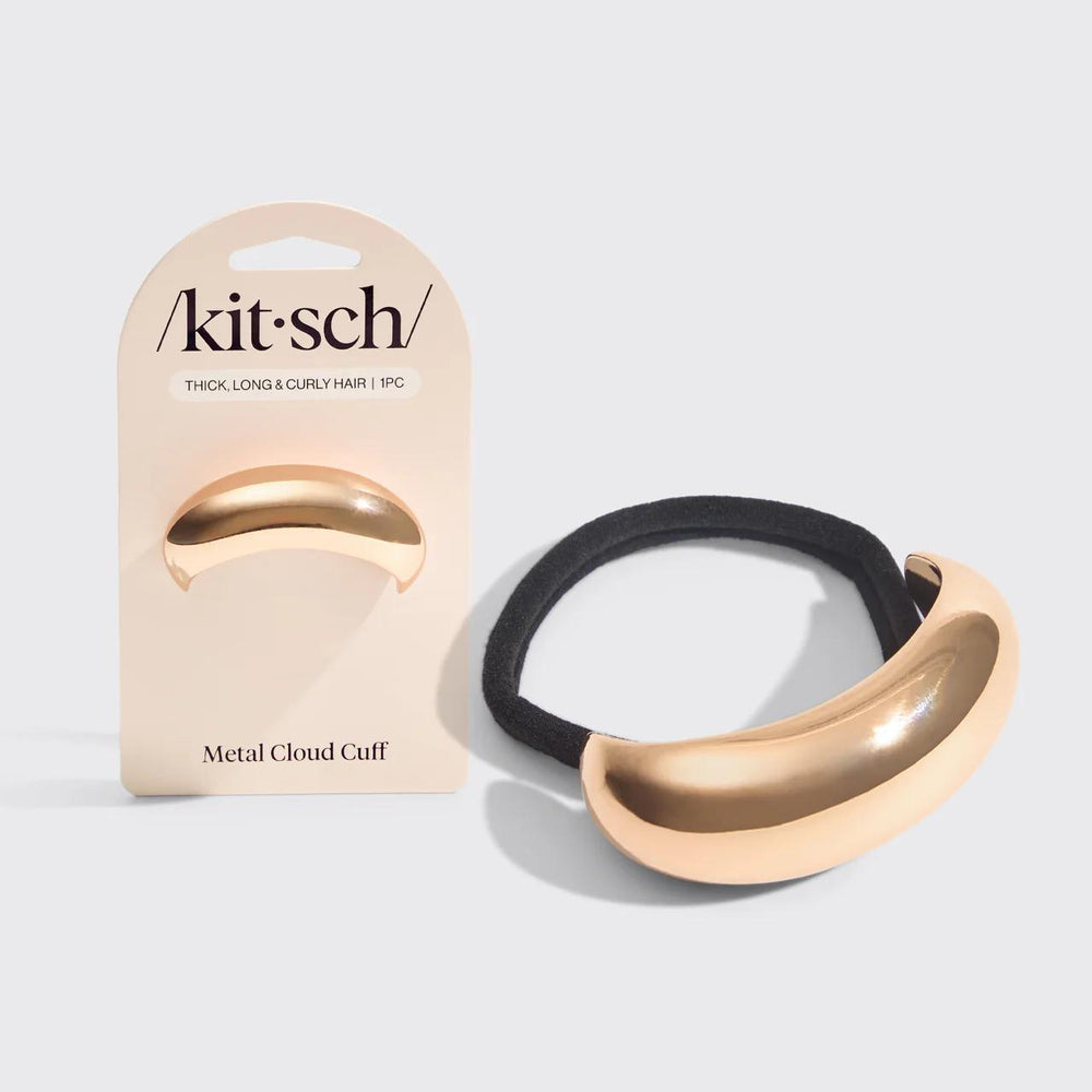 
                      
                        Kitsch Gold Metal Cloud Cuff 金色金属发圈
                      
                    