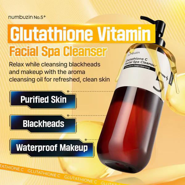 
                      
                        Numbuzin No.5 Glutathione Vitamin Facial Spa Cleanser 韩国NumbuzinNo.5面部SPA卸妆油 200mL
                      
                    
