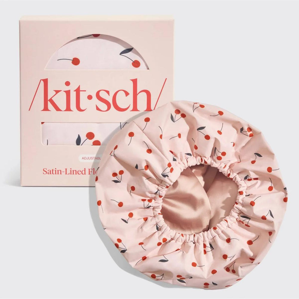 Kitsch Satin-Lined Flexi Shower Cap 缎面弹性浴帽
