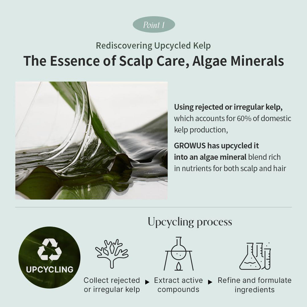 
                      
                        Growus Algae Therapy Shampoo 韩国Growus海藻矿物洗发水 500mL
                      
                    