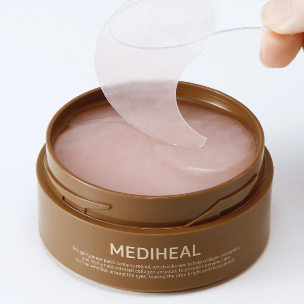 
                      
                        Mediheal Retinol Collagen Eye Ampoule Spot Patch 美迪惠尔视黄醇胶原蛋白保湿抗衰眼膜 60pcs
                      
                    