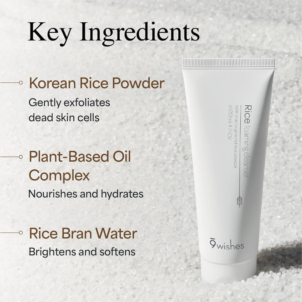 
                      
                        9wishes Rice Foaming Cleanser 娜薇诗大米泡沫洁面乳 120mL
                      
                    