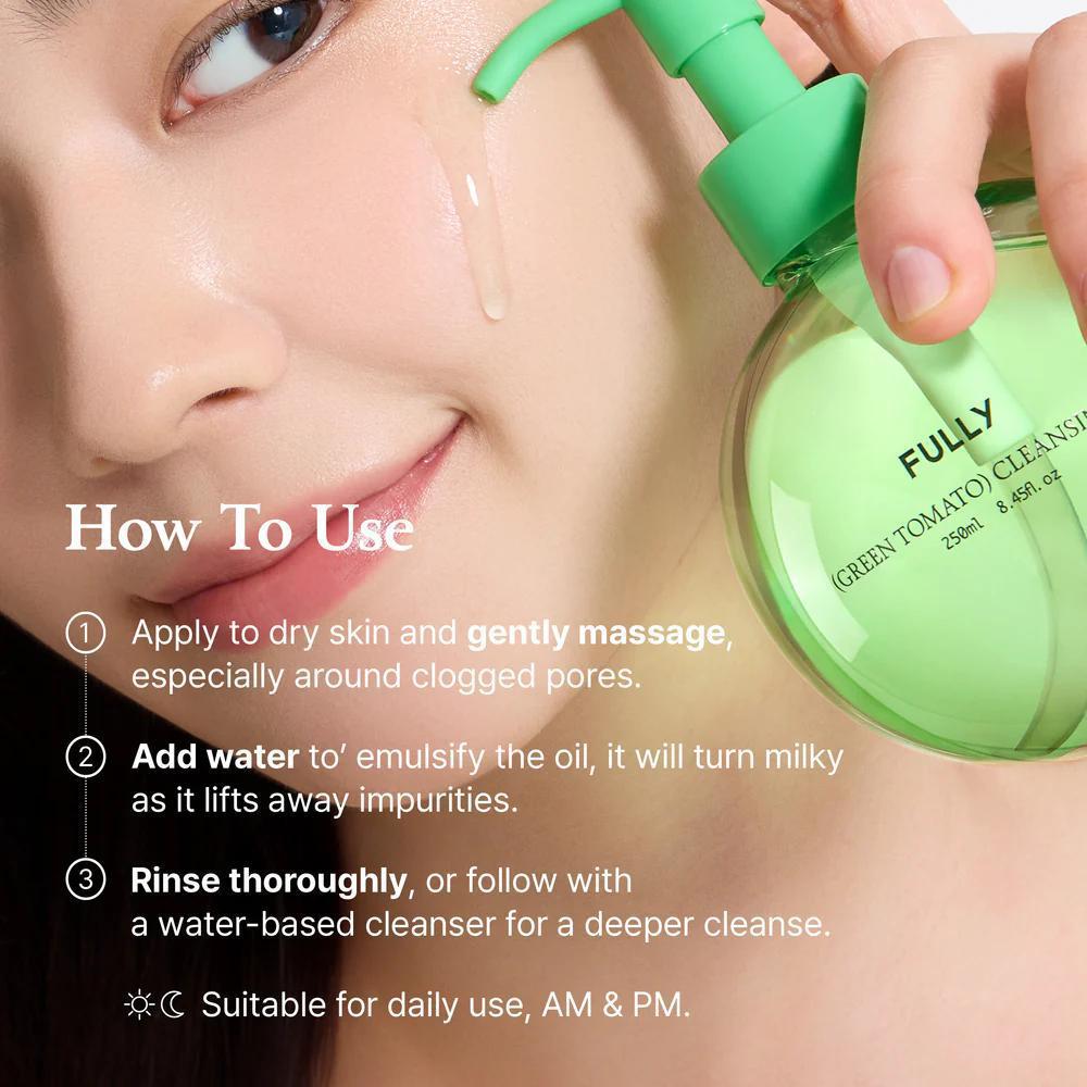 
                      
                        FULLY Green Tomato Cleansing Oil 韩国FULLY青番茄卸妆油 250mL
                      
                    
