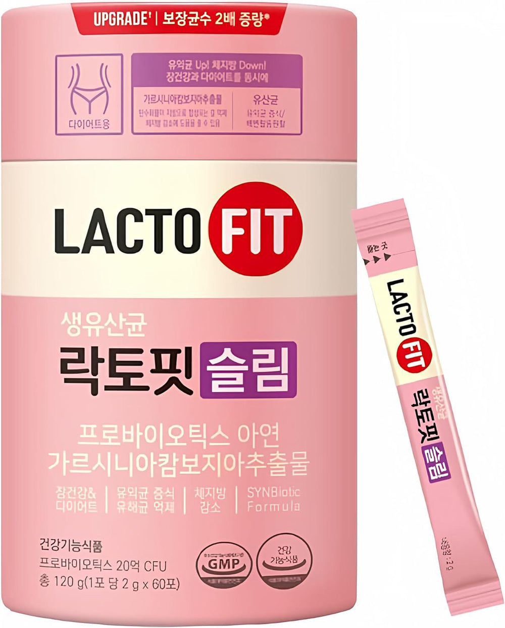 LACTO-FIT Upgradedpink Purple-Intestinal Health Powder 粉紫色肠道健康益生菌粉条 2g*60 Sticks
