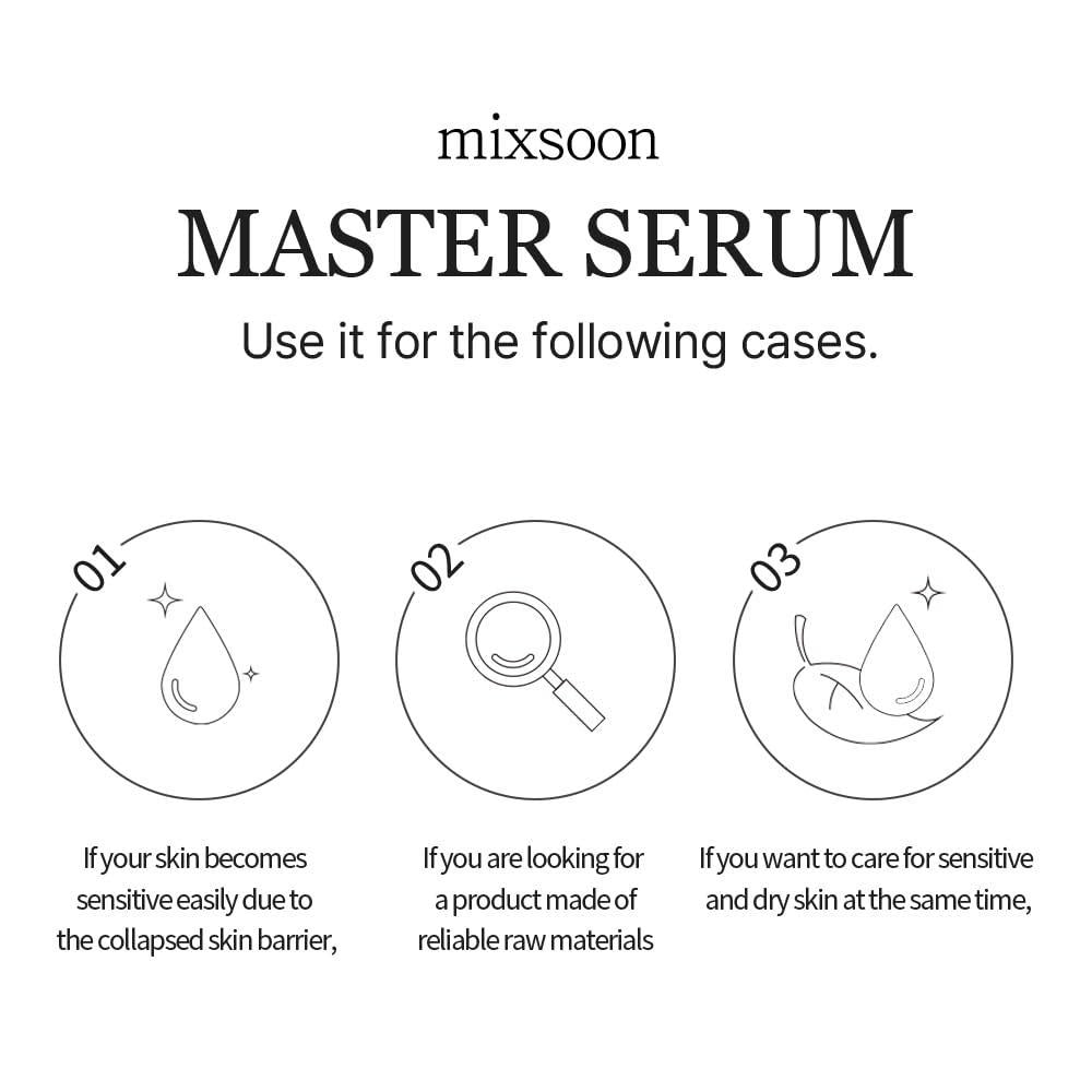 
                      
                        Mixsoon Master Serum 韩国Mixsoon水润弹力保湿精华液 60mL
                      
                    