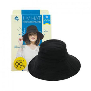 Cool UV Cut UPF50+ HAT Black 纯黑超透气防晒帽99%隔紫外线