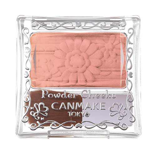 Canmake Powder Cheeks PW43 Coral Hologram 单色花瓣腮红 PW43 珊瑚杏粉色