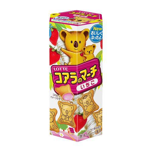 Lotte Biscuit - Koala Strawberry 乐天小熊饼干 - 草莓