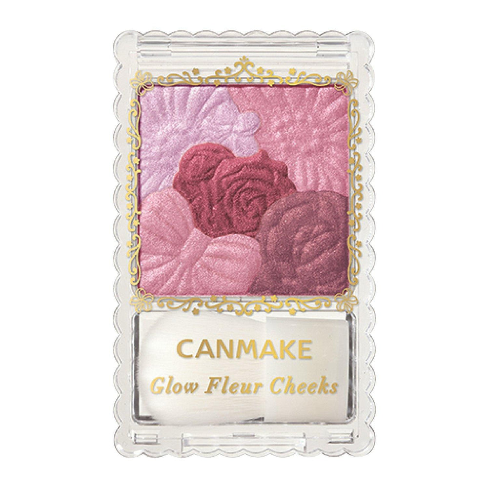 Canmake Glow Fleur Cheeks 09 Burgundy Fleur 井田花瓣珠光腮红09  梅子色