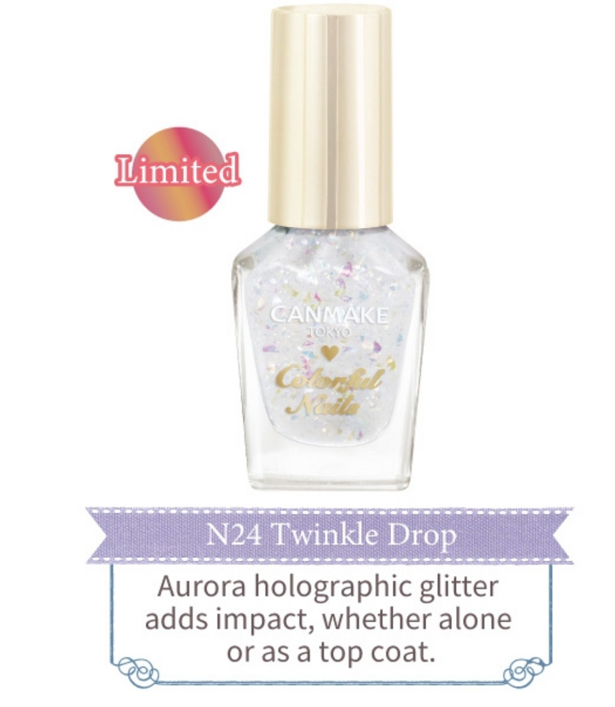 
                
                    Load image into Gallery viewer, Canmake Colorful Nails N24 Twinkle Drop 砍妹指甲油 24 叠涂必备小星星
                
            