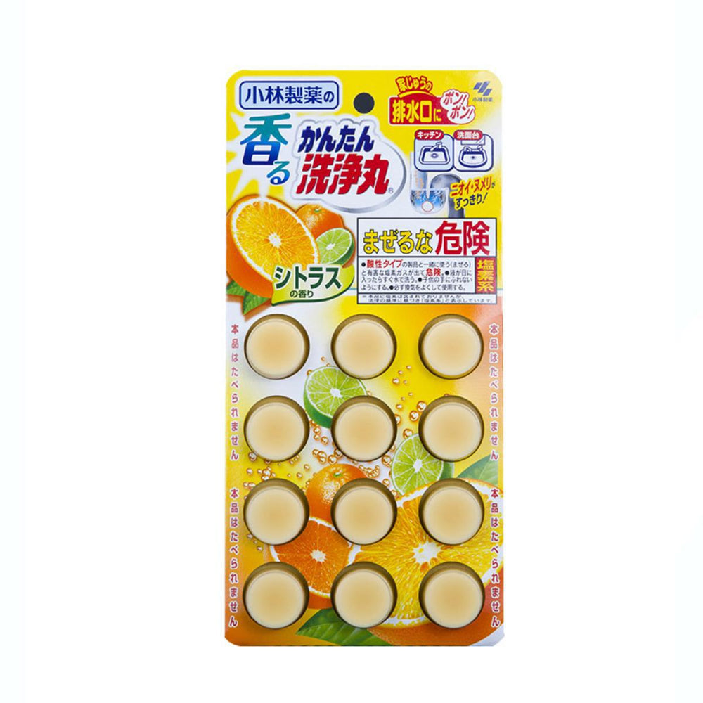
                
                    Load image into Gallery viewer, Kobayashi Drain Cleaner Citrus 12pcs 小林排水管道清道夫 (柑橘)
                
            