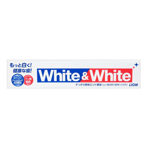 Lion White and White Toothpaste 狮王美白牙膏