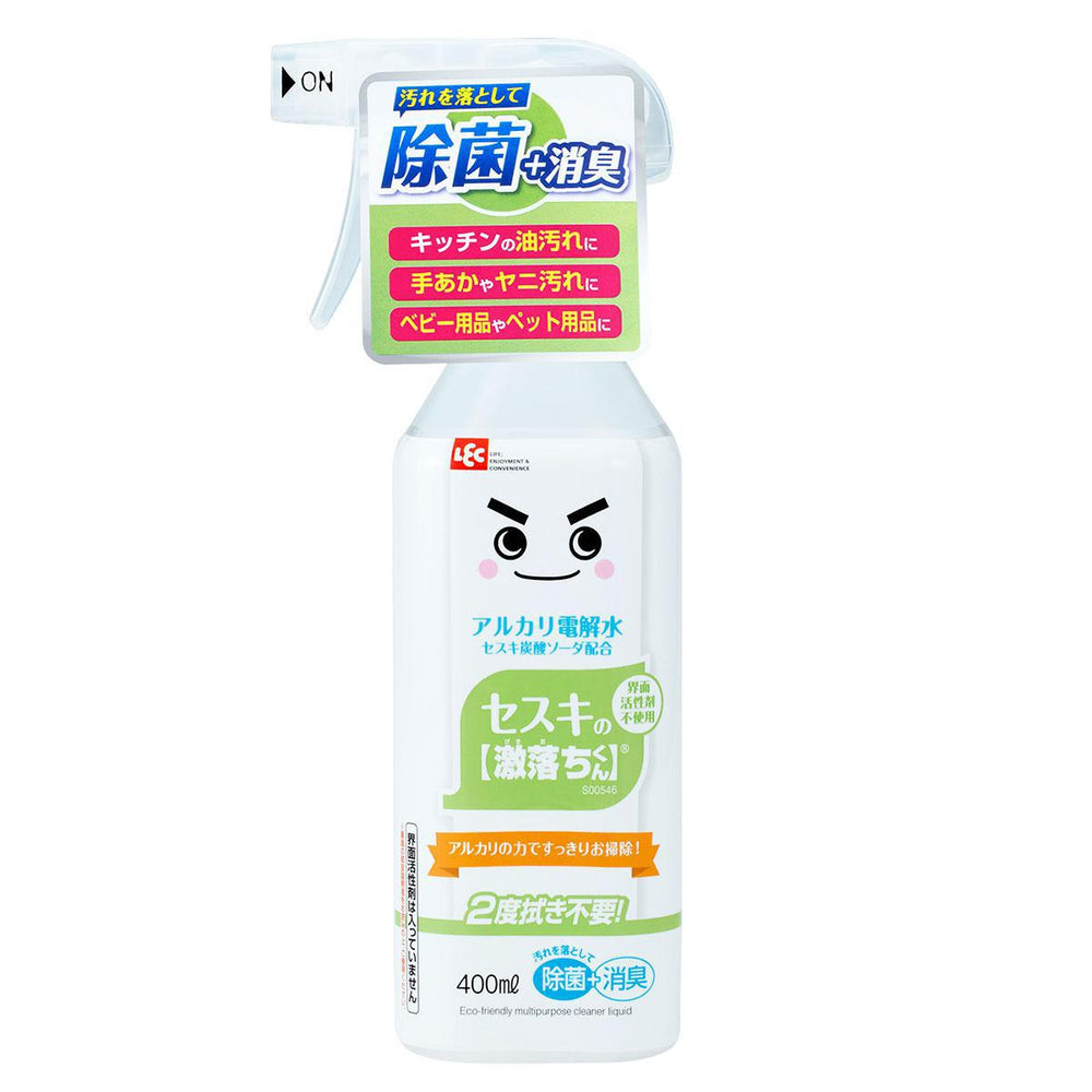 LEC Gekiochi Sesqui Cleaning Liquid 400ml 电解水强力去污除菌消臭喷雾