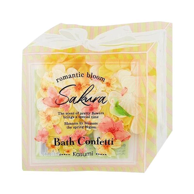 GPP Sakura Bath Confetti (Kasumi Sakura) 樱花造型入浴料 单包装 10g 黄色淡樱花香