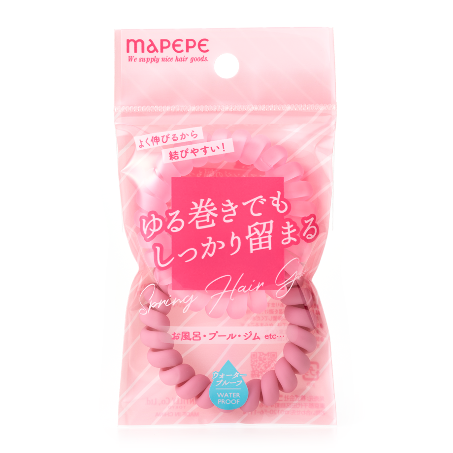 Mapepe Spring Hair Gum 日本弹力电话线发圈