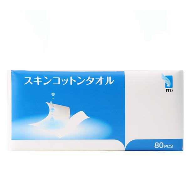 ITO Cotton Tissue 袋装抽取式纯棉洗脸巾 80抽